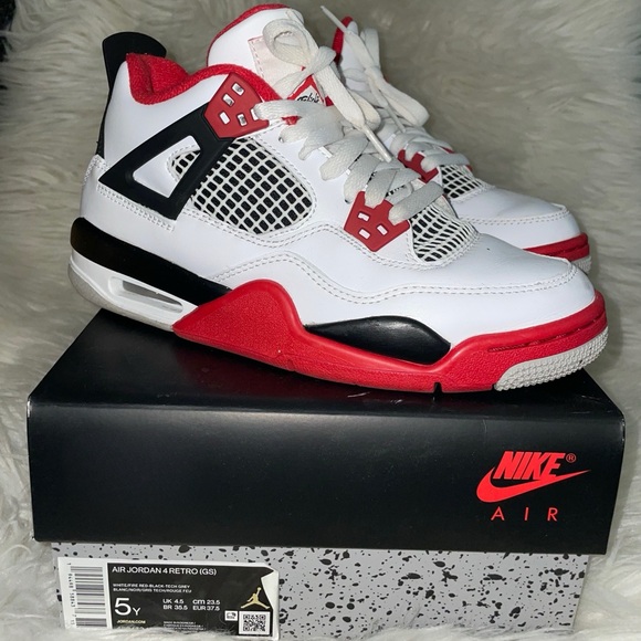 jordan 4 fire red 5y